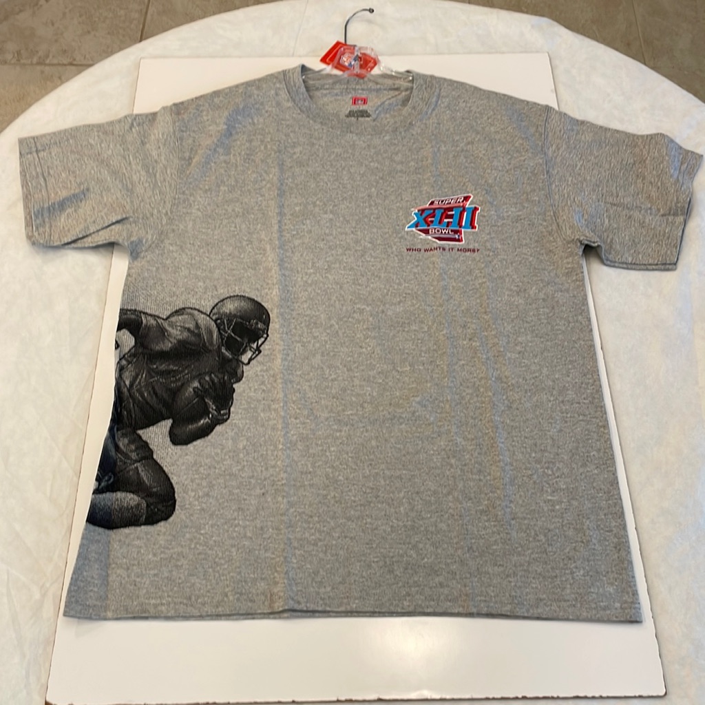 Vintage Super Bowl Xlii February 3 2008 Collectors Shirt Who Wants It More